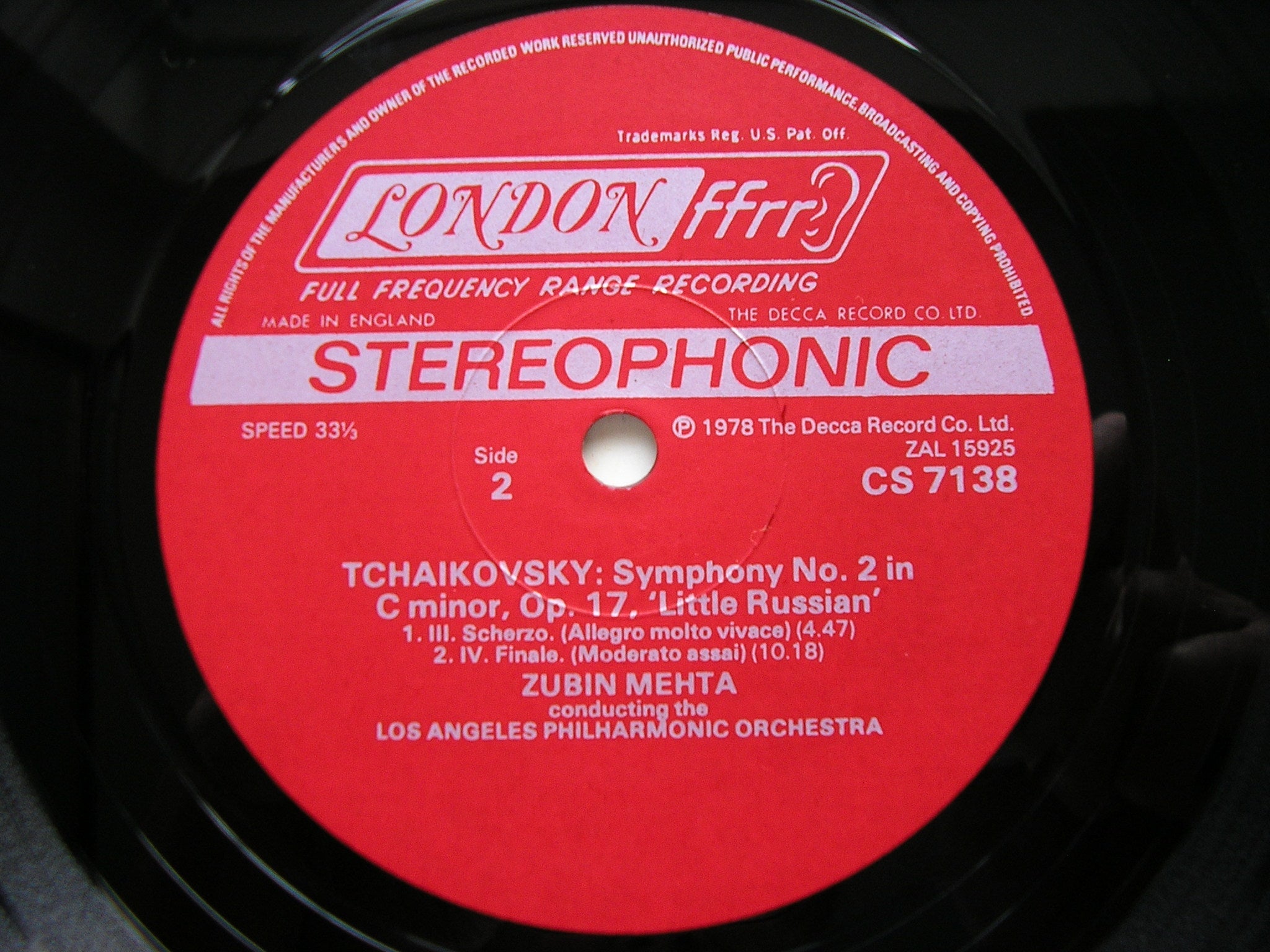 TCHAIKOVSKY: SIX SYMPHONIES   ZUBIN MEHTA / LOS ANGELES PHILHARMONIC    CSP 10