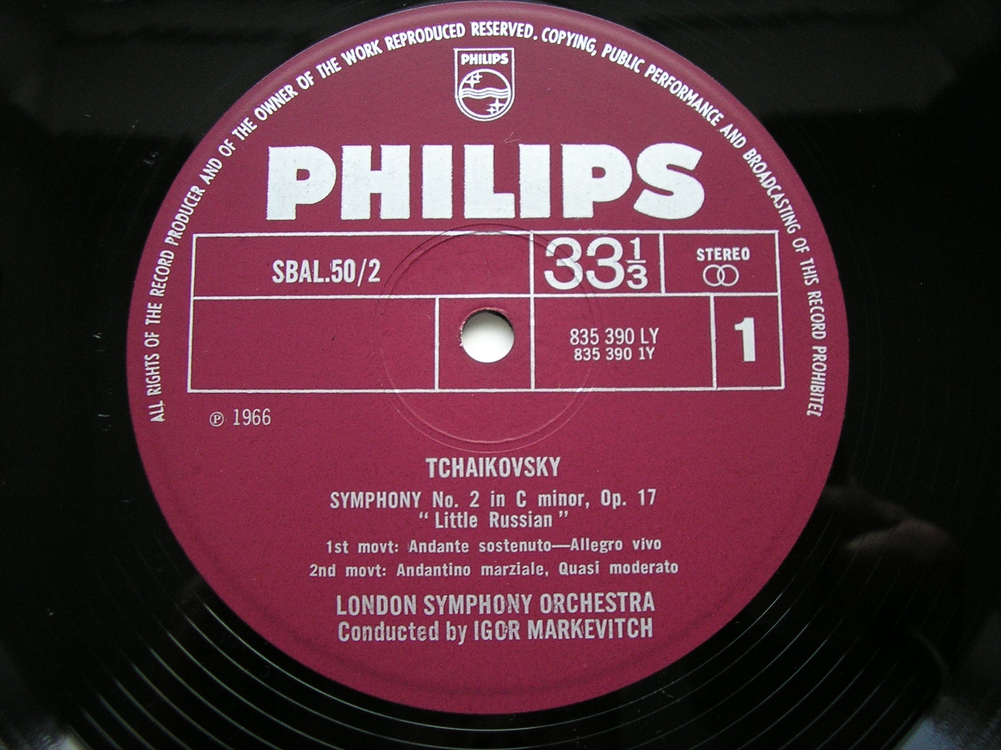 TCHAIKOVSKY: THE COMPLETE SYMPHONIES    MARKEVITCH / LONDON SYMPHONY  SBAL 50