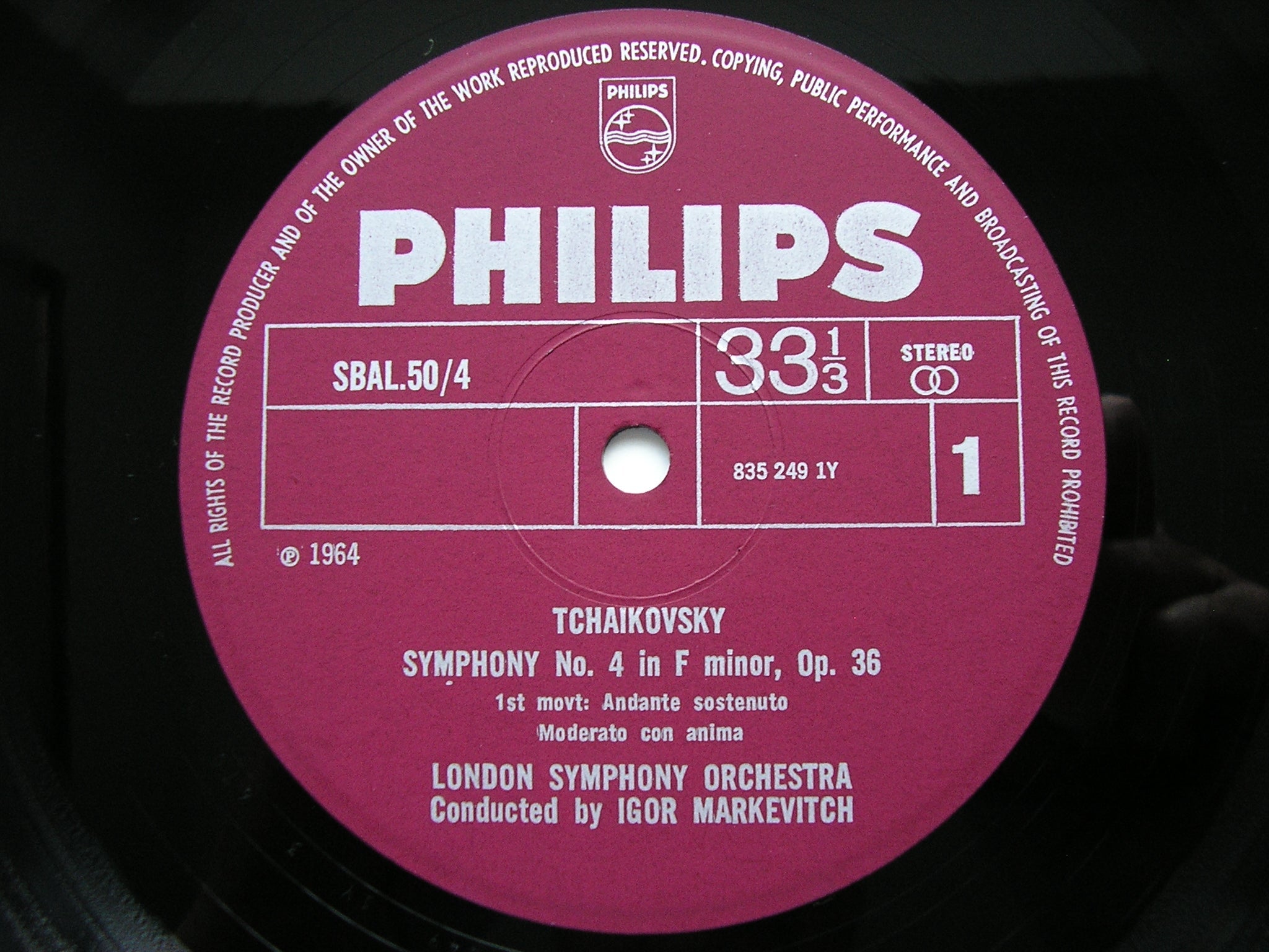 TCHAIKOVSKY: THE COMPLETE SYMPHONIES    MARKEVITCH / LONDON SYMPHONY  SBAL 50