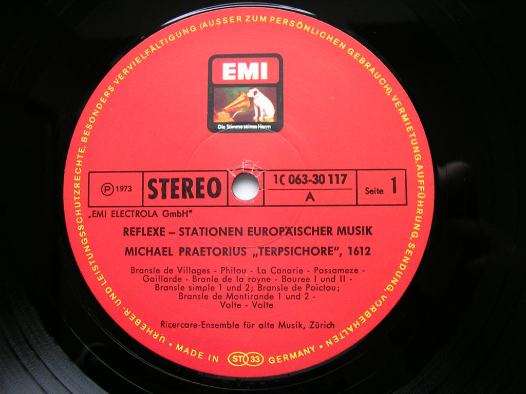 PRAETORIUS: DANCES FROM TERPSICHORE 1612     RICERCARE ENSEMBLE ZURICH    063 30 117