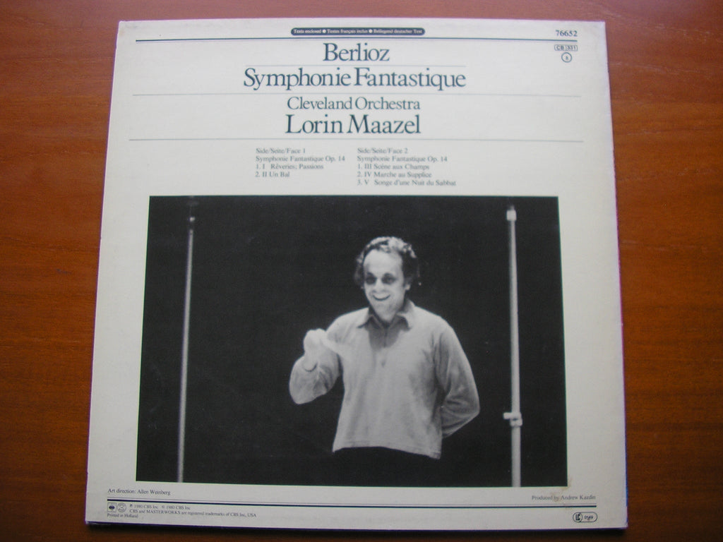 BERLIOZ: SYMPHONIE FANTASTIQUE  MAAZEL / CLEVELAND ORCHESTRA   76652