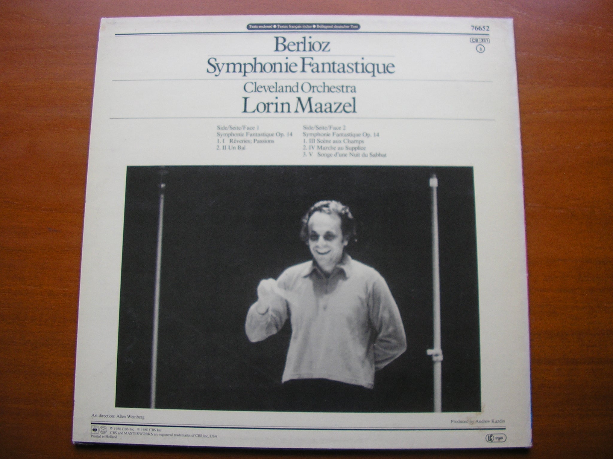 BERLIOZ: SYMPHONIE FANTASTIQUE  MAAZEL / CLEVELAND ORCHESTRA   76652