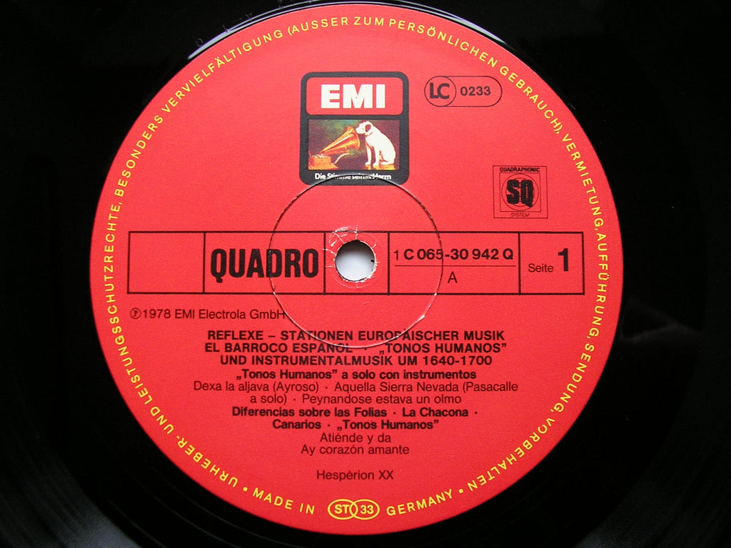 EL BARROCO ESPANOL: SONGS & INSTRUMENTAL MUSIC 1640 - 1700   ENSEMBLE HESPERION XX   065 30 942