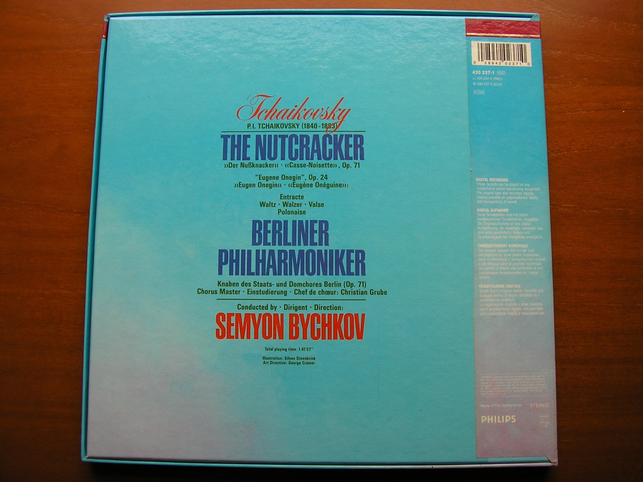 TCHAIKOVSKY: THE NUTCRACKER / EUGENE ONEGIN Polonaise & Waltz   BYCHKOV / BERLIN PHILHARMONIC   2 LP   420 237