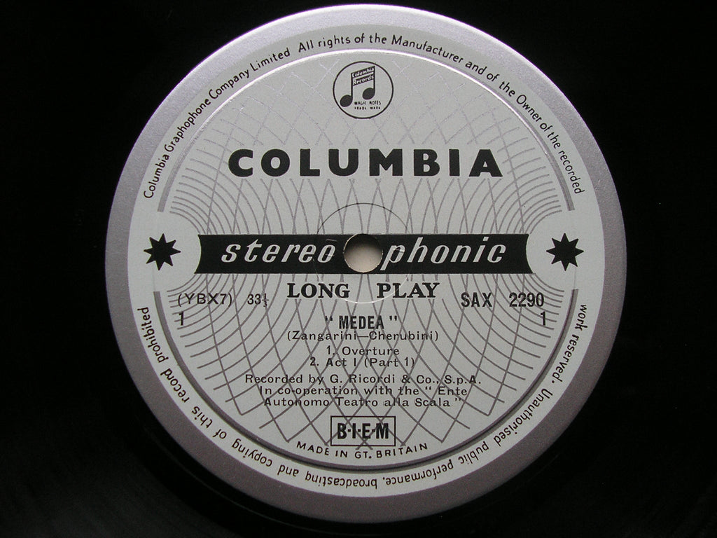 SAX 2290 - 2  CHERUBINI: MEDEA     CALLAS / SCOTTO / PICCHI / LA SCALA / SERAFIN