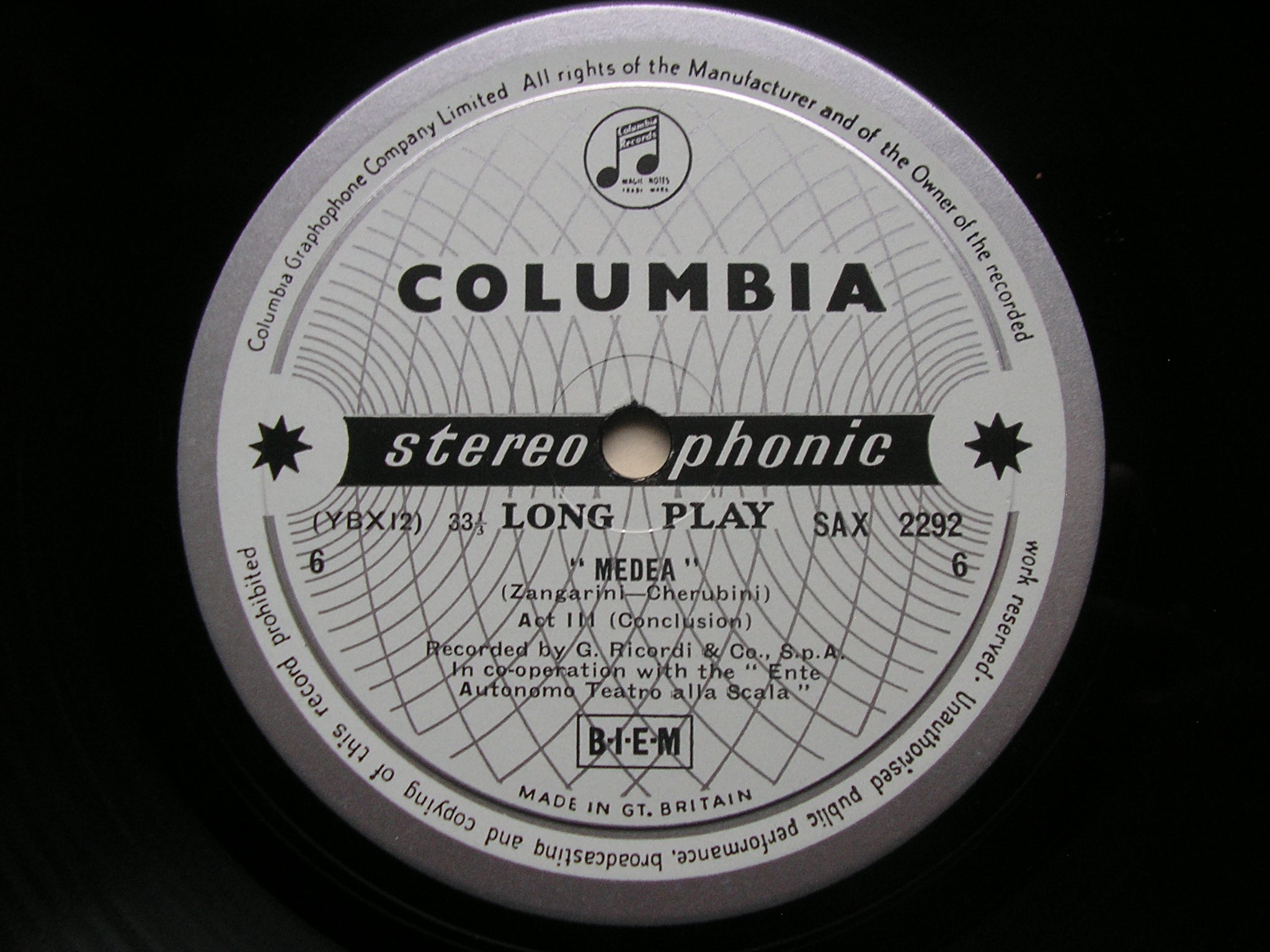 SAX 2290 - 2  CHERUBINI: MEDEA     CALLAS / SCOTTO / PICCHI / LA SCALA / SERAFIN