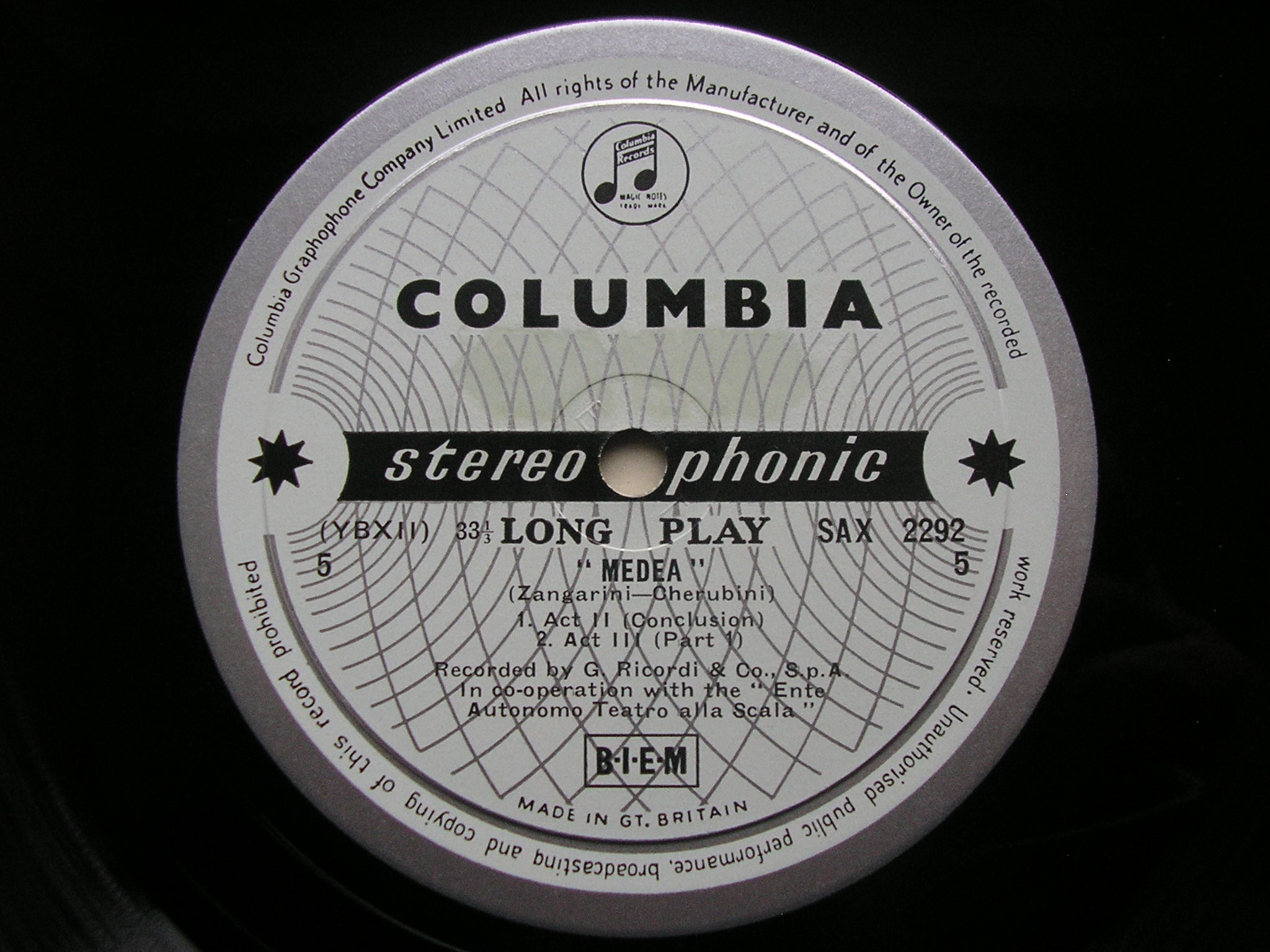 SAX 2290 - 2  CHERUBINI: MEDEA     CALLAS / SCOTTO / PICCHI / LA SCALA / SERAFIN