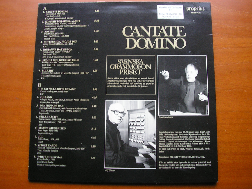 CANTATE DOMINO      OSCARS MOTETTKOR     PROP 7762