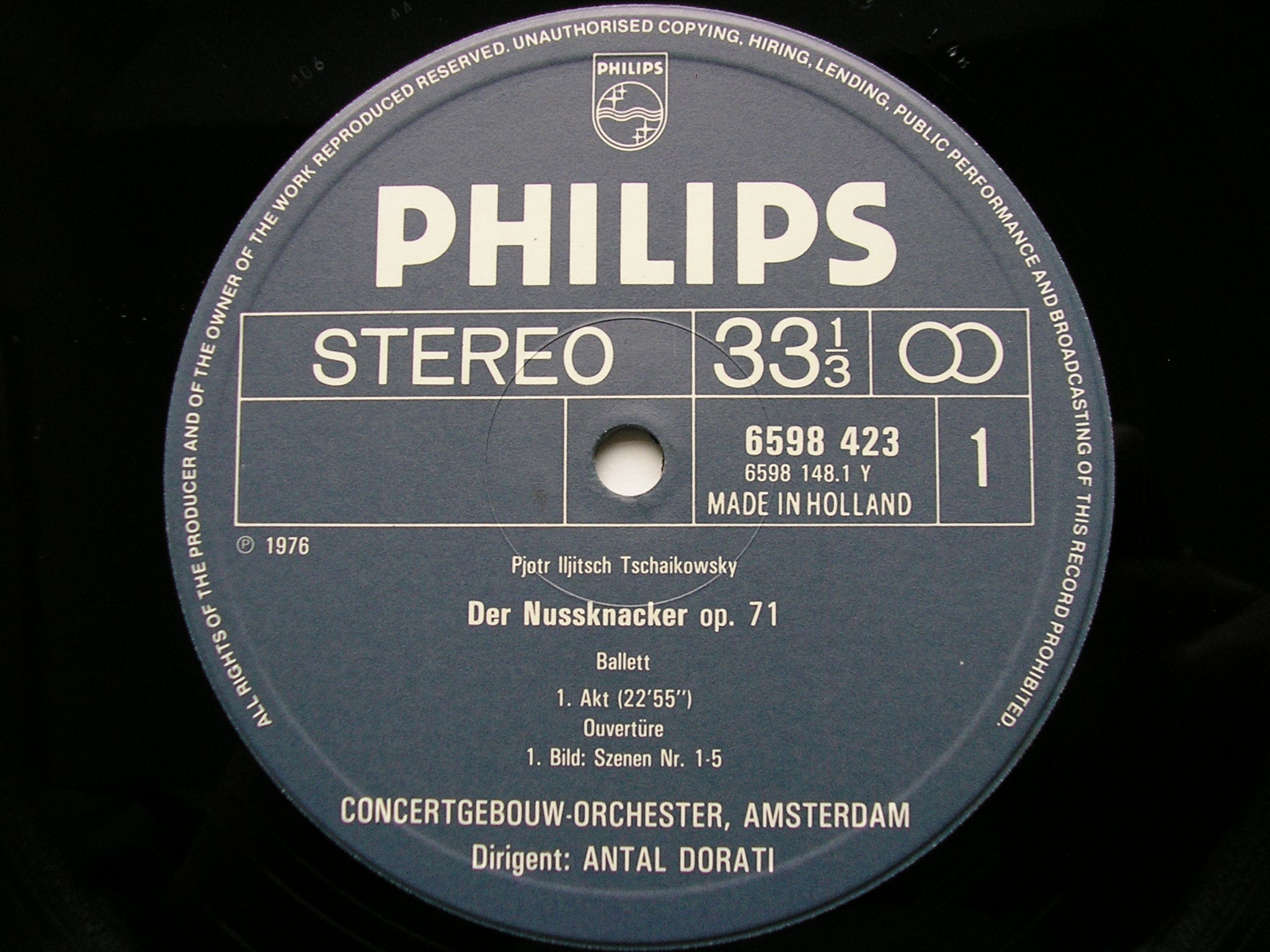 TCHAIKOVSKY: THE NUTCRACKER     DORATI / CONCERTGEBOUW ORCHESTRA    2 LP    6747 364