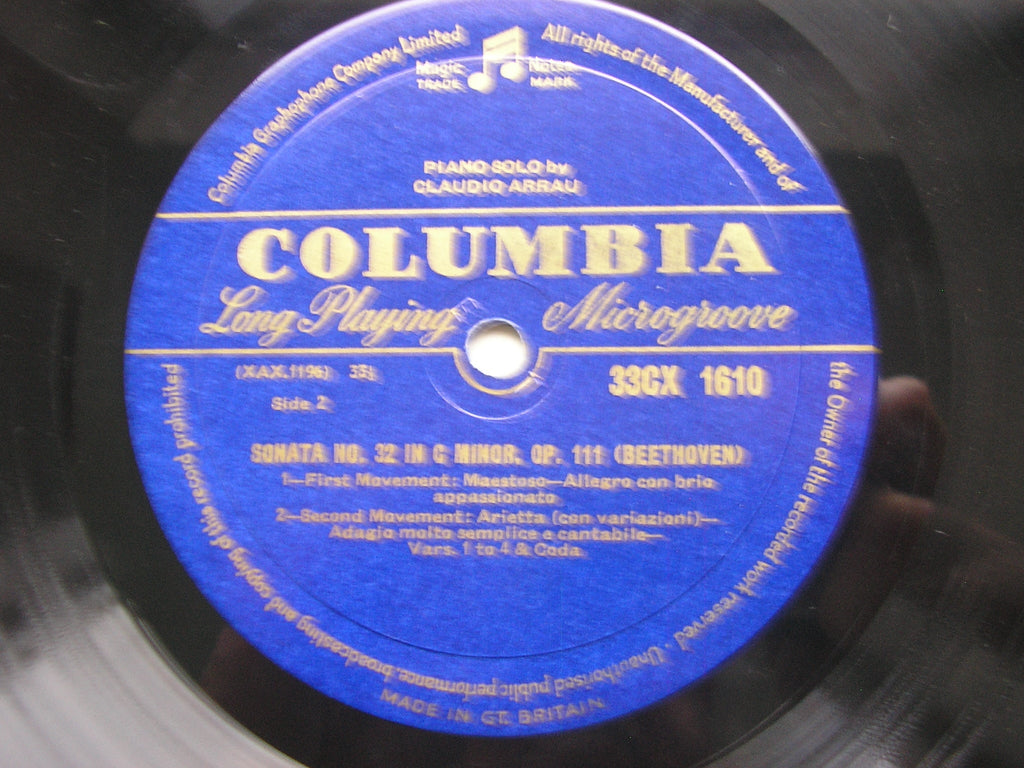 BEETHOVEN: PIANO SONATAS Nos. 31 & 32       CLAUDIO ARRAU       33CX 1610