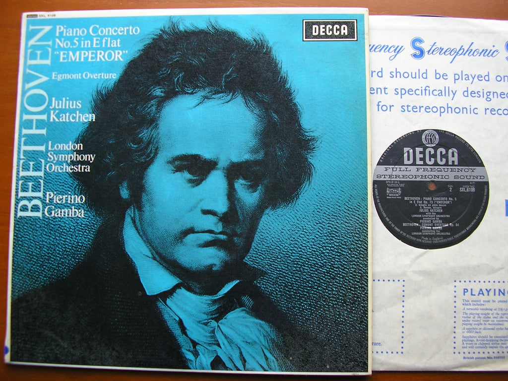 SXL 6109 BEETHOVEN: PIANO CONCERTO No. 5 'Emperor' KATCHEN / LONDON SYMPHONY / GAMBA