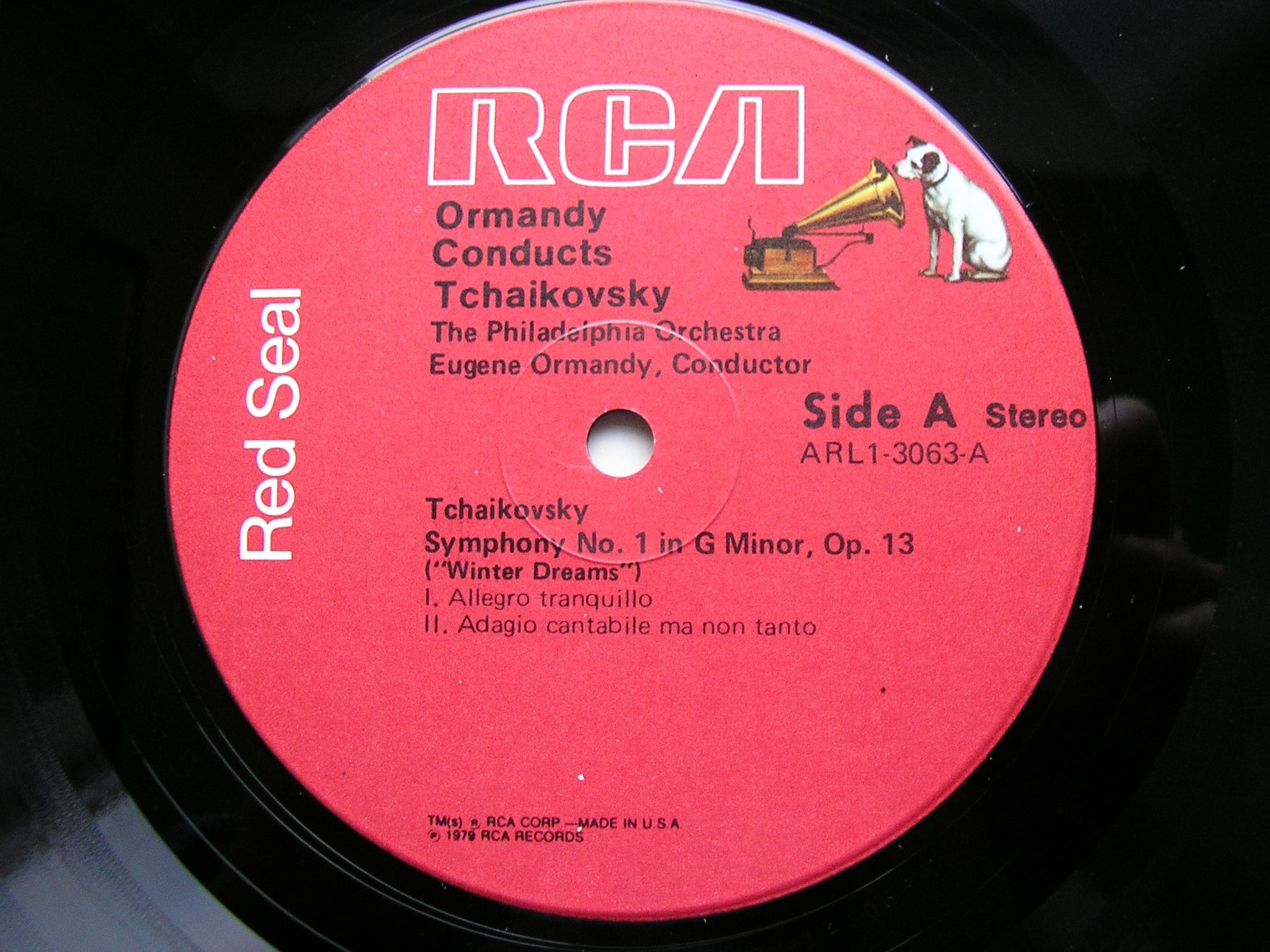 TCHAIKOVSKY: SYMPHONY No. 1 Winter Reveries     ORMANDY / PHILADELPHIA    ARL1 3063