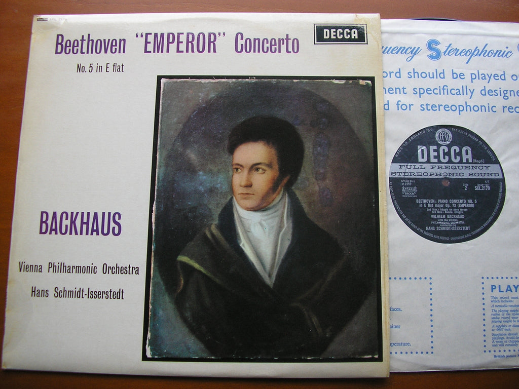 SXL 2179 BEETHOVEN: PIANO CONCERTO No. 5 'Emperor' BACKHAUS / VIENNA PHILHARMONIC / SCHMIDT-ISSERSTEDT