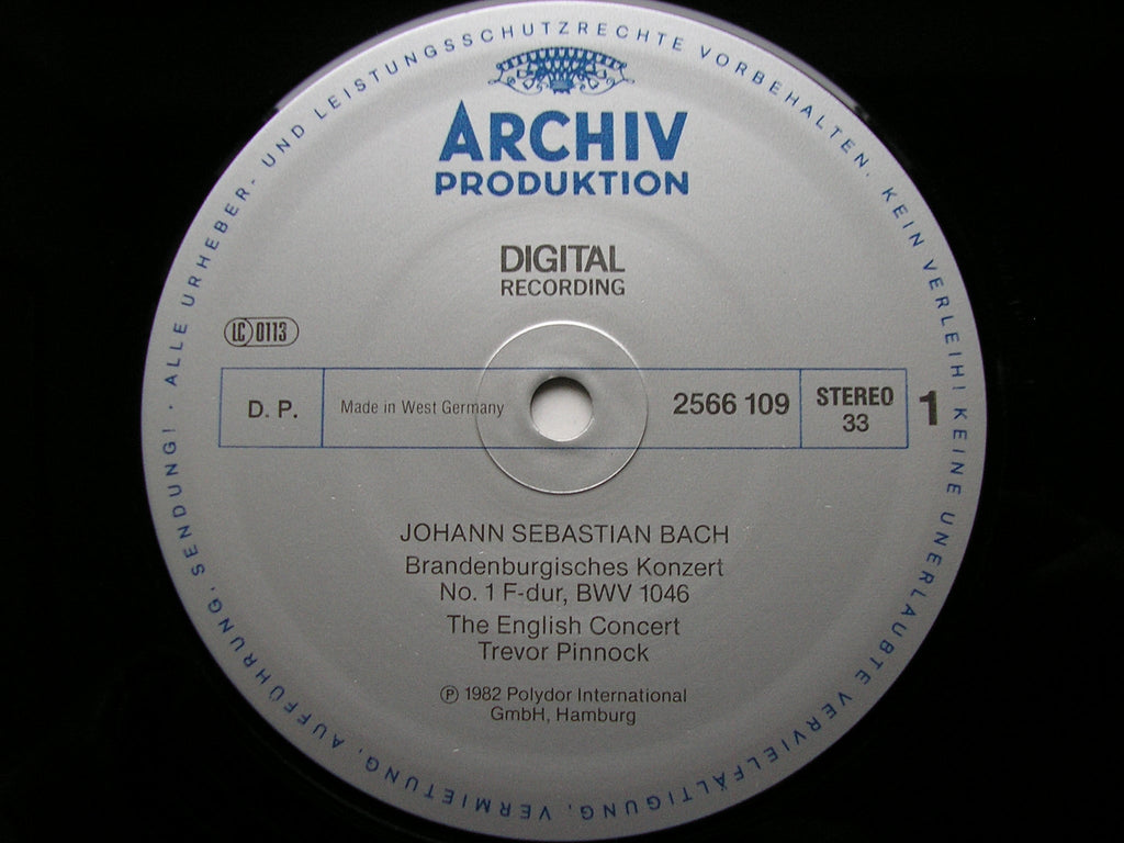 BACH: THE BRANDENBURG CONCERTOS   PINNOCK / THE ENGLISH CONCERT   2 LP      2742 003