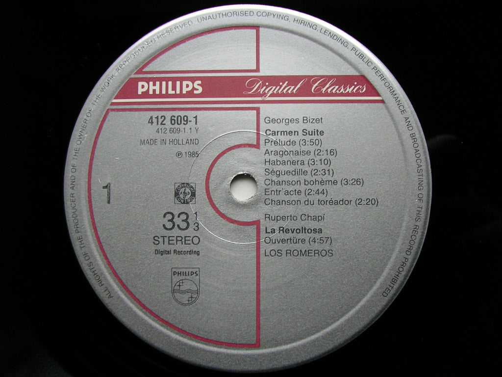 BIZET: CARMEN SUITE / CHAPI / FALLA / TORROBA    LOS ROMEROS   412 609