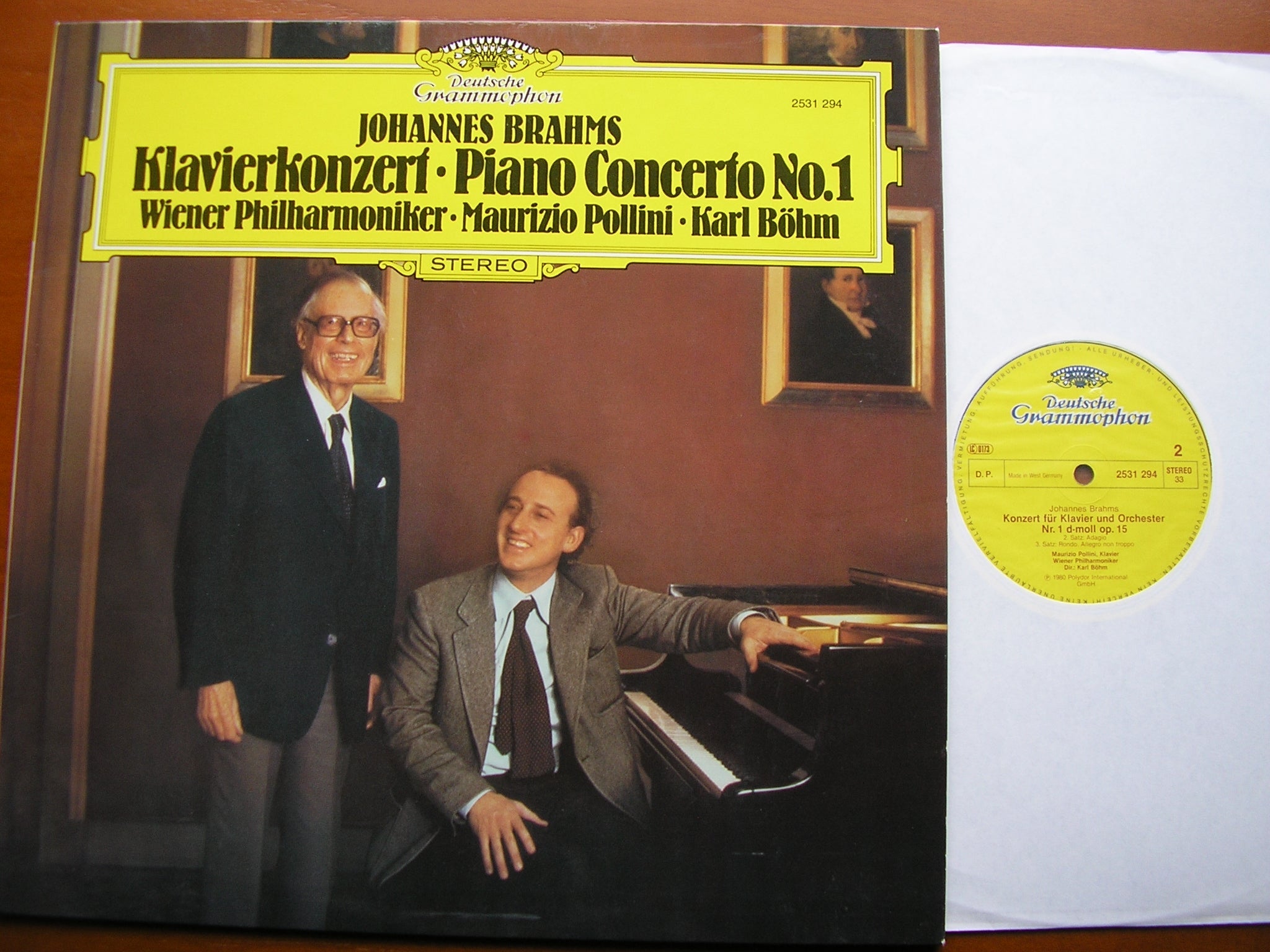 BRAHMS: PIANO CONCERTO No. 1   POLLINI / VIENNA PHILHARMONIC / BOHM   2531 294
