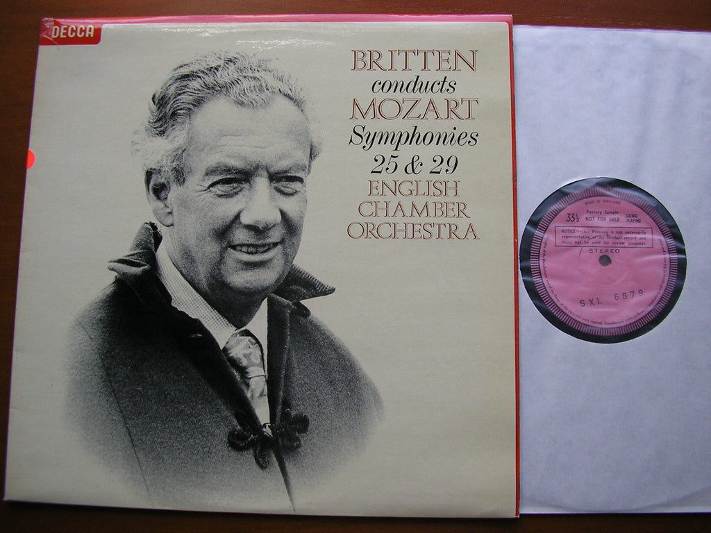 SXL 6879 MOZART: SYMPHONIES Nos. 25 & 29 BRITTEN / ENGLISH CHAMBER ORCHESTRA