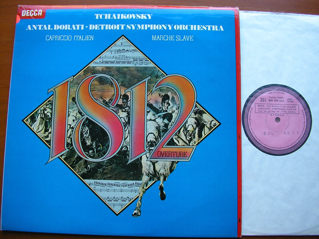 SXL 6895 TCHAIKOVSKY: 1812 OVERTURE / MARCHE SLAVE / CAPRICCIO ITALIEN DORATI / DETROIT SYMPHONY