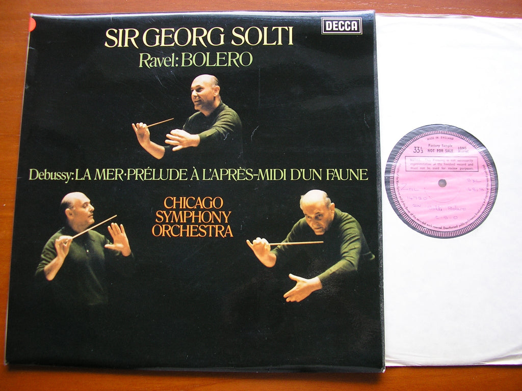 SXL 6813 RAVEL: BOLERO / DEBUSSY: LA MER / PRELUDE SOLTI / CHICAGO SYMPHONY