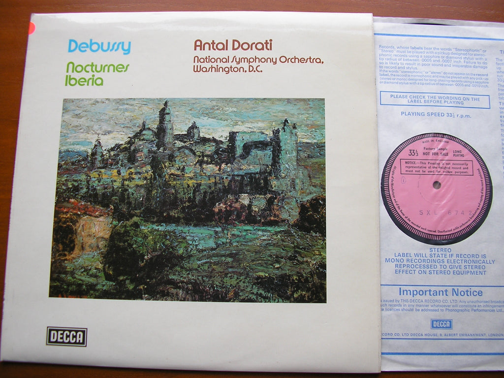 SXL 6742 DEBUSSY: NOCTURNES / IBERIA ANTAL DORATI / NATIONAL SYMPHONY ORCHESTRA
