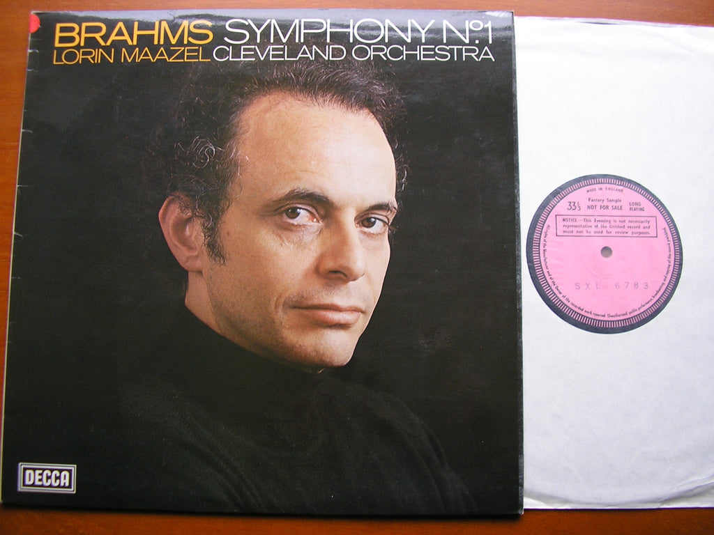 SXL 6783 BRAHMS: SYMPHONY No.1 MAAZEL / CLEVELAND ORCHESTRA