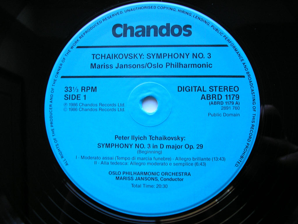 TCHAIKOVSKY: SYMPHONY No. 3 'Polish'     JANSONS / OSLO PHILHARMONIC ORCHESTRA    ABRD 1179