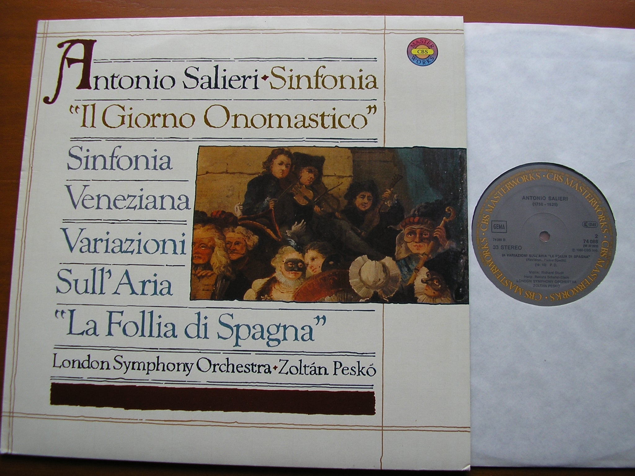 SALIERI: ORCHESTRAL WORKS    PESKO / LONDON SYMPHONY   74088
