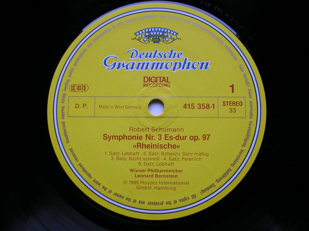 SCHUMANN: THE SYMPHONIES / PIANO CONCERTO / CELLO CONCERTO    MAISKY / FRANTZ / VIENNA PHILHARMONIC / BERNSTEIN   3 DG