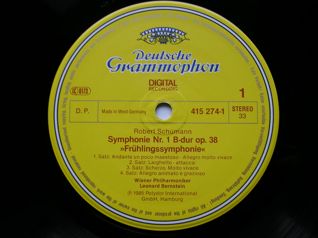 SCHUMANN: THE SYMPHONIES / PIANO CONCERTO / CELLO CONCERTO    MAISKY / FRANTZ / VIENNA PHILHARMONIC / BERNSTEIN   3 DG