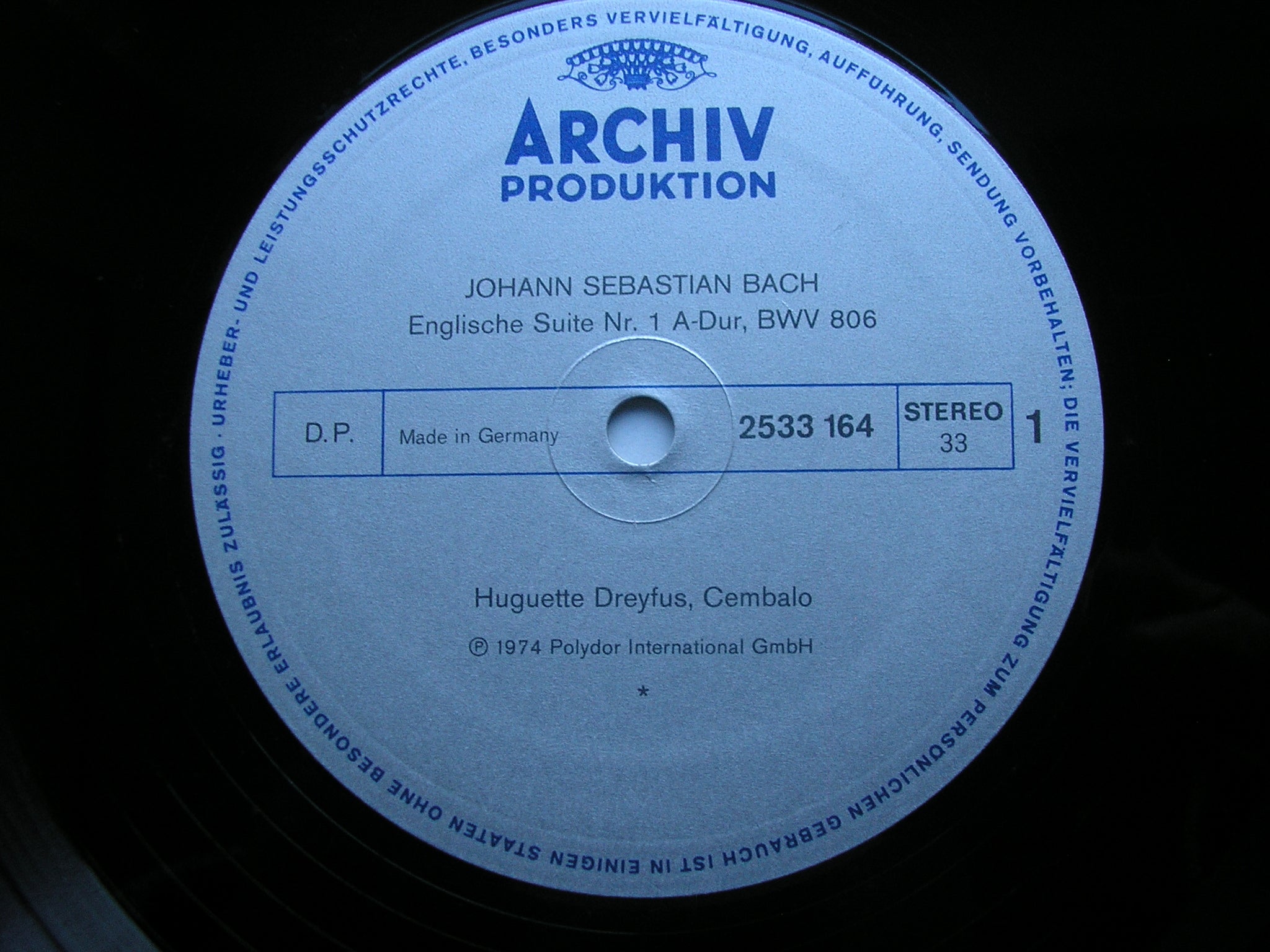 BACH: ENGLISH SUITES BWV 808 - 811      DREYFUS       2533 164 / 165 / 166