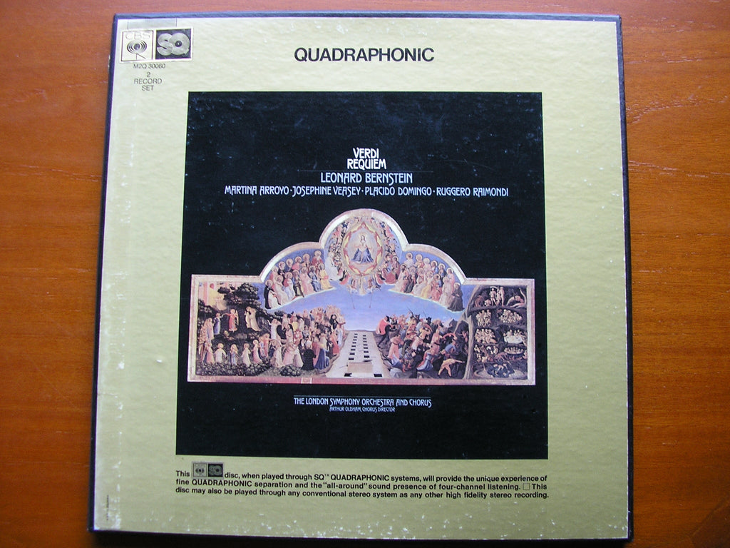 VERDI: REQUIEM  ARROYO / VEASEY / DOMINGO / RAIMONDI / LONDON SYMPHONY / BERNSTEIN   M2Q 30060