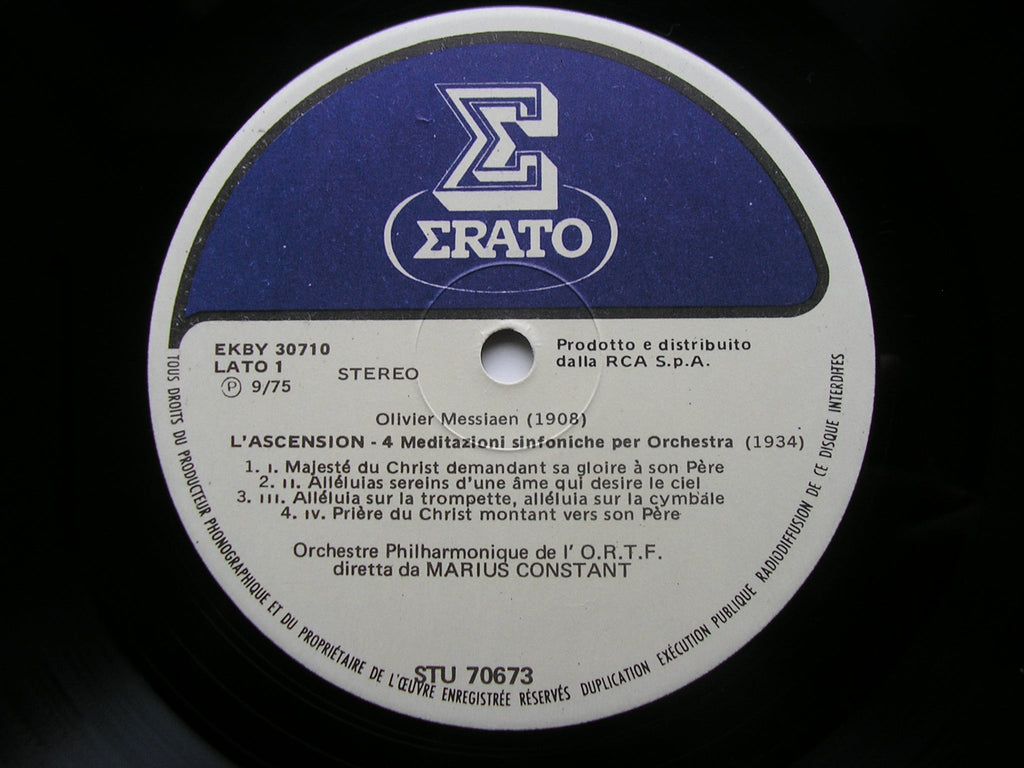 MESSIAEN: L'ASCENSION / HYMNE / LES OFFRANDES OUBLIEES       CONSTANT / FRENCH RADIO ORCHESTRA     STU 70673