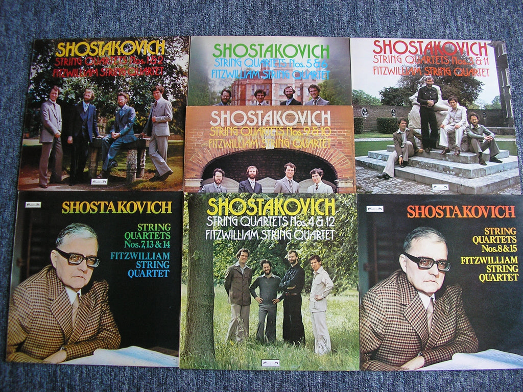 SHOSTAKOVICH: THE COMPLETE STRING QUARTETS    FITZWILLIAM QUARTET    7 LP