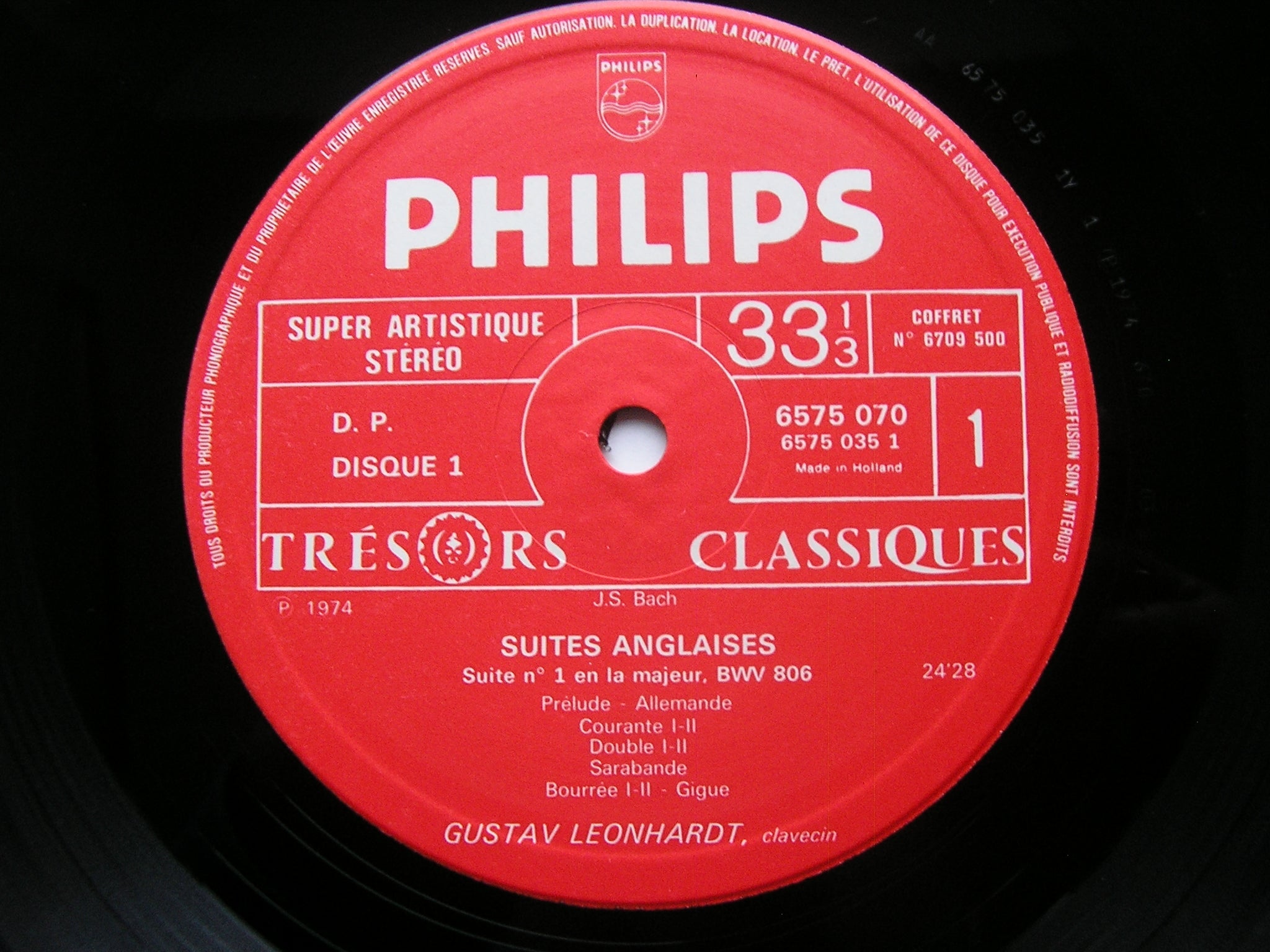 BACH: ENGLISH SUITES / FRENCH SUITES   GUSTAV LEONHARDT   5 LP      6709 500