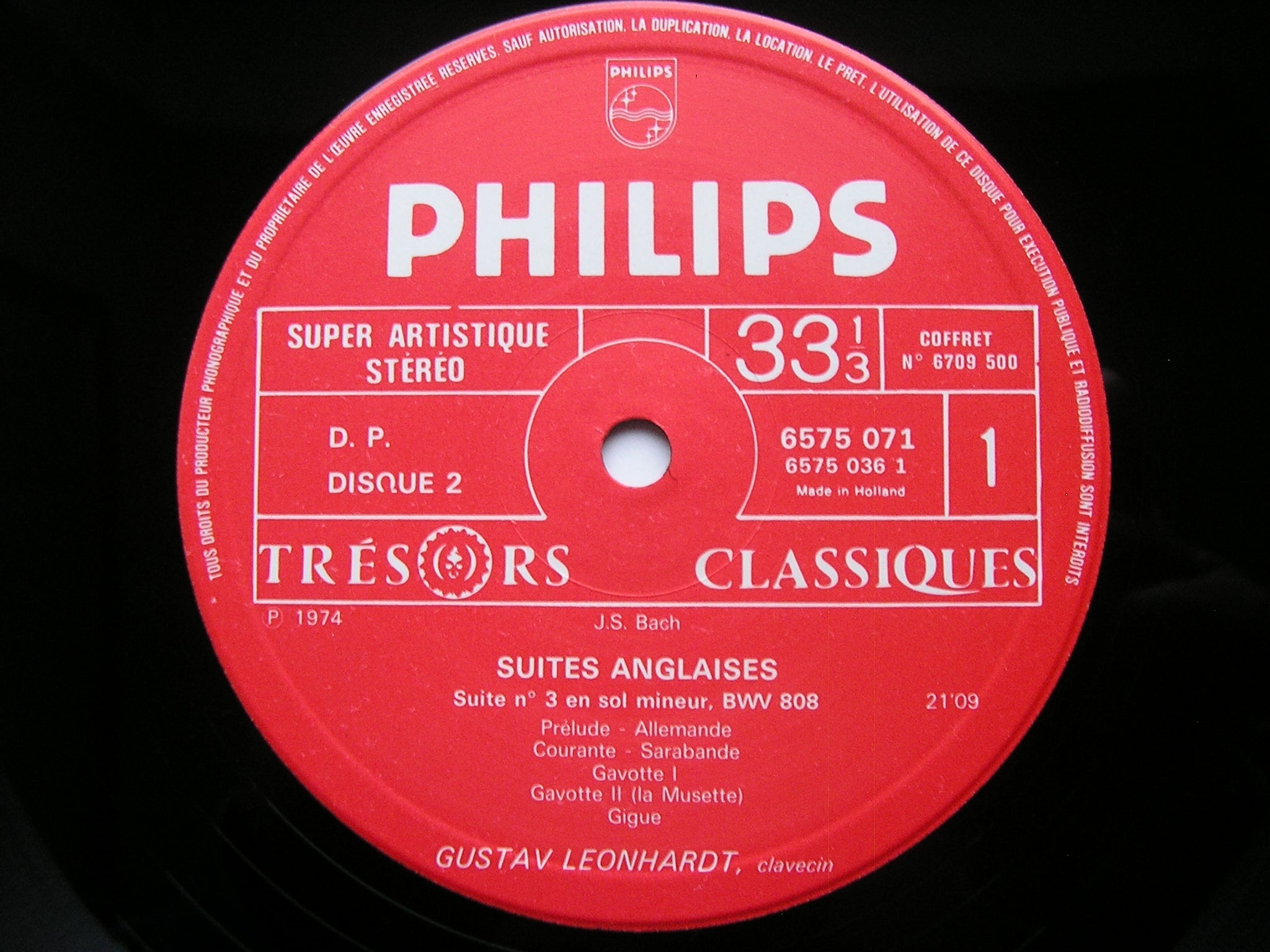 BACH: ENGLISH SUITES / FRENCH SUITES   GUSTAV LEONHARDT   5 LP      6709 500