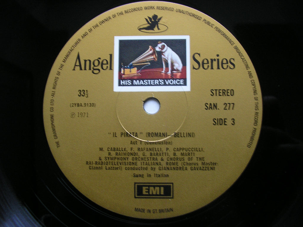 BELLINI: IL PIRATA   MARTI / CABALLE / CAPPUCCILLI / RAIMONDI        ROME RADIO ORCHESTRA / GAVAZZENI     SLS 953