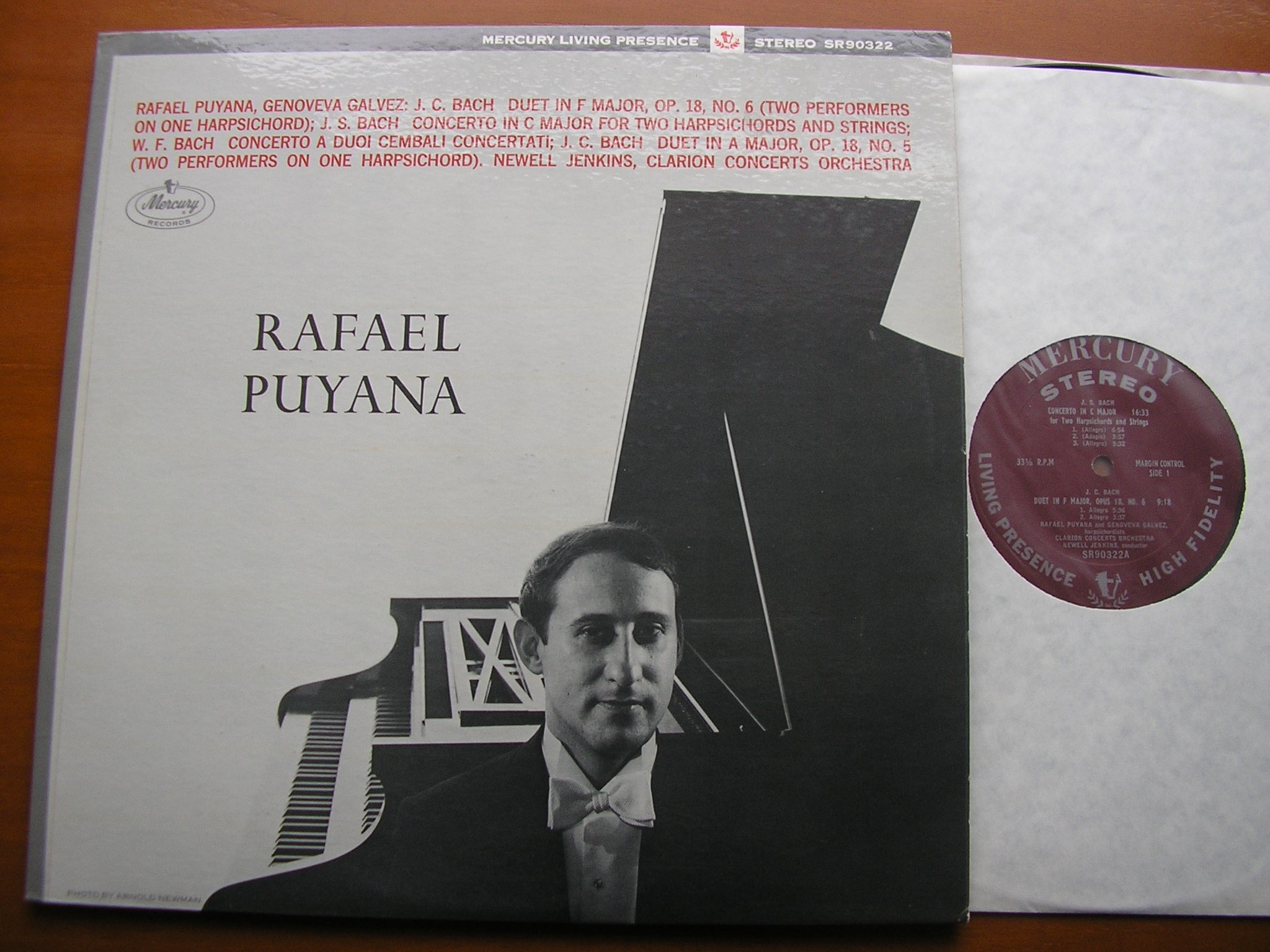 J C BACH / J S BACH / W F BACH: MUSIC FOR TWO HARPSICHORDS     PUYANA / GALVEZ     SR 90322