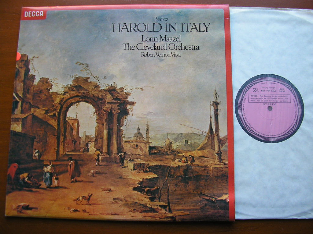 SXL 6873 BERLIOZ: HAROLD IN ITALY VERNON / CLEVELAND ORCHESTRA / MAAZEL Test Pressing