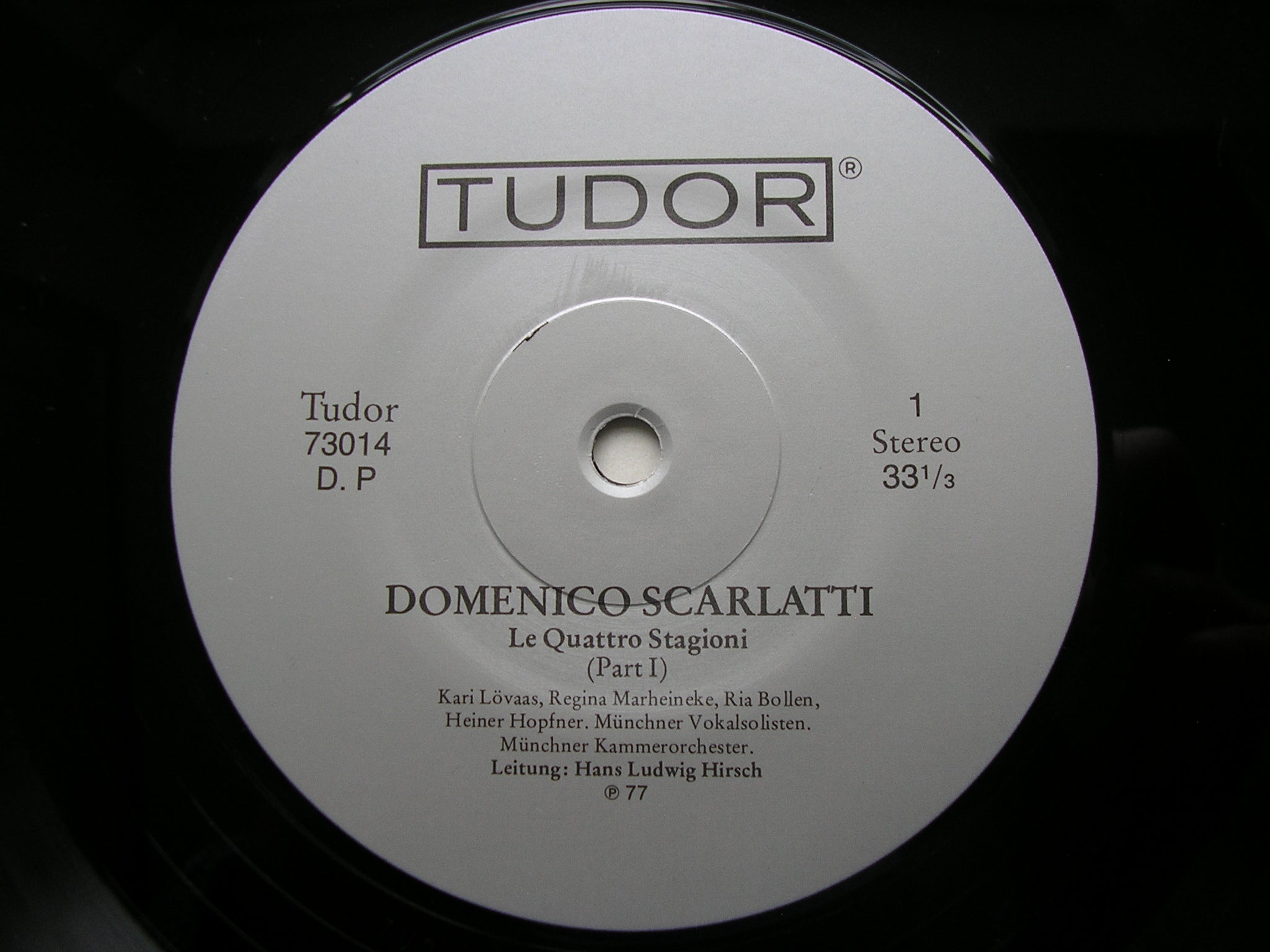 DOMENICO SCARLATTI: LE QUATTRO STAGIONE   SOLOISTS / MUNICH CHAMBER ORCHESTRA / HIRSCH     TUDOR 73014