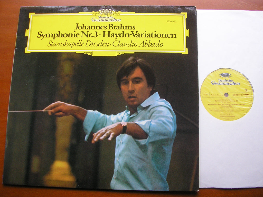 BRAHMS: SYMPHONY No. 3 / HAYDN VARIATIONS       CLAUDIO ABBADO / STAATSKAPELLE DRESDEN    2530 452