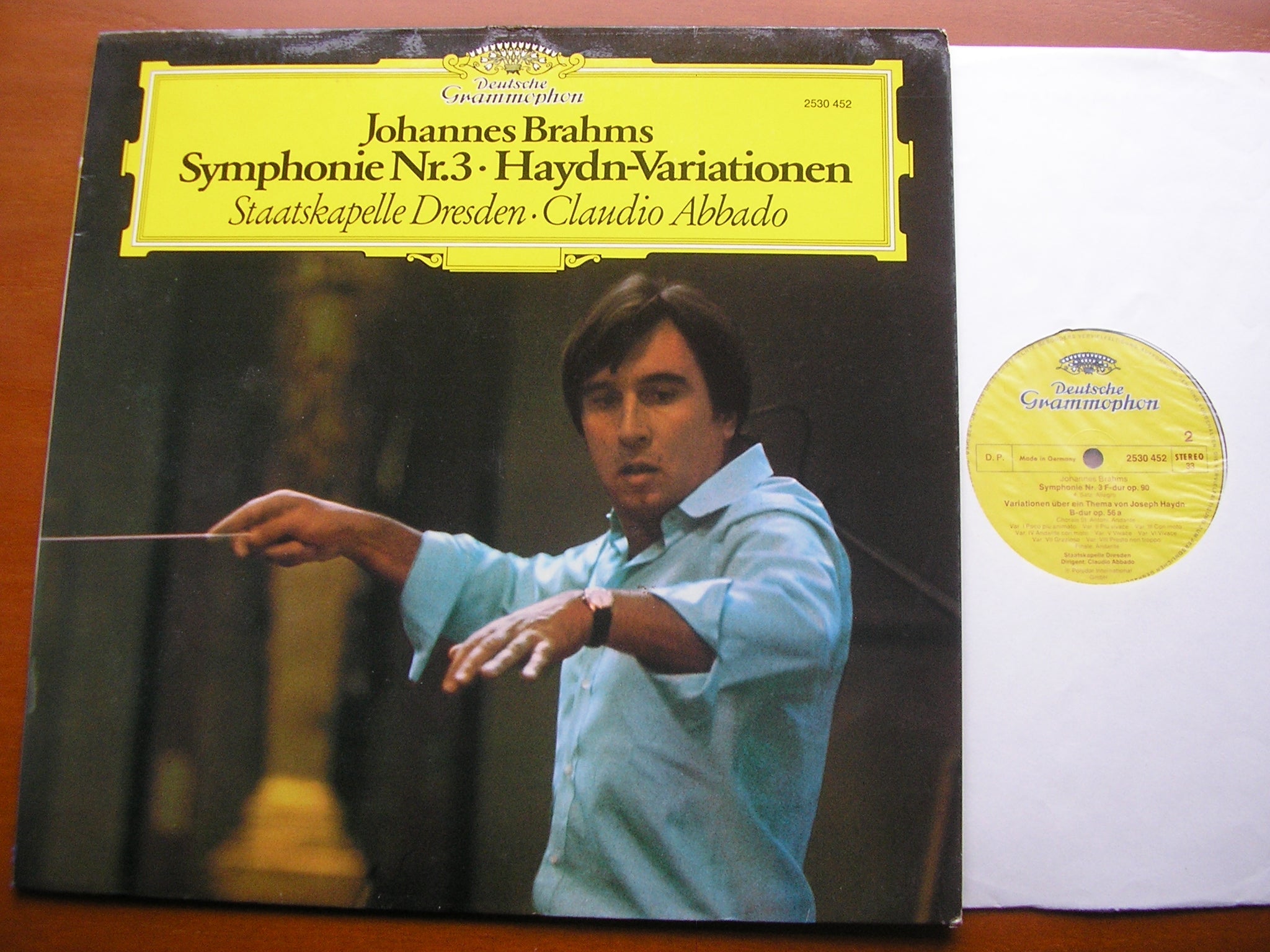 BRAHMS: SYMPHONY No. 3 / HAYDN VARIATIONS       CLAUDIO ABBADO / STAATSKAPELLE DRESDEN    2530 452