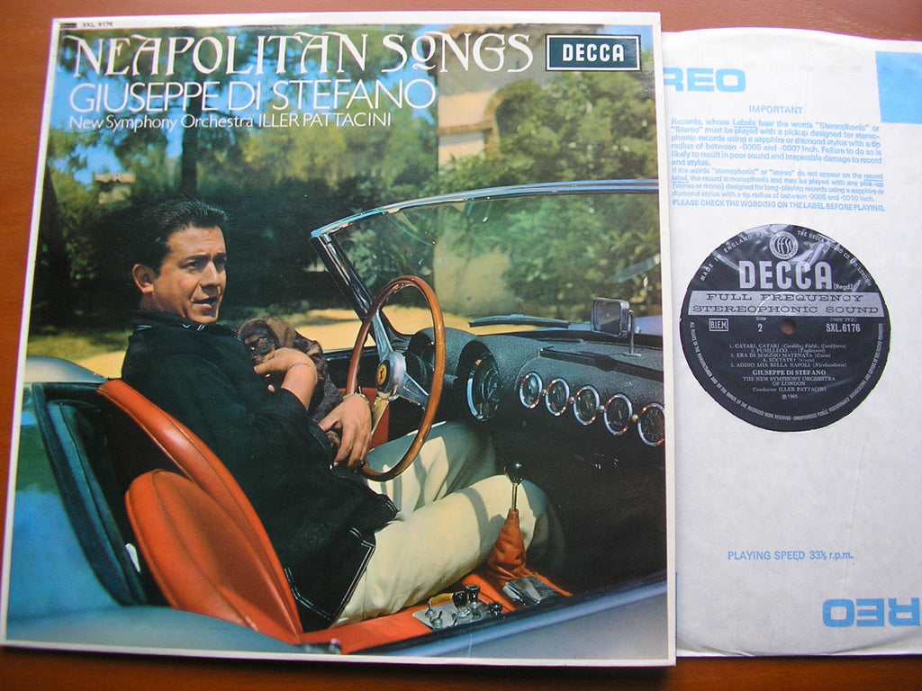 SXL 6176 DI STEFANO SINGS NEAPOLITAN SONGS DI STEFANO / NEW SYMPHONY ORCHESTRA / PATTACINI
