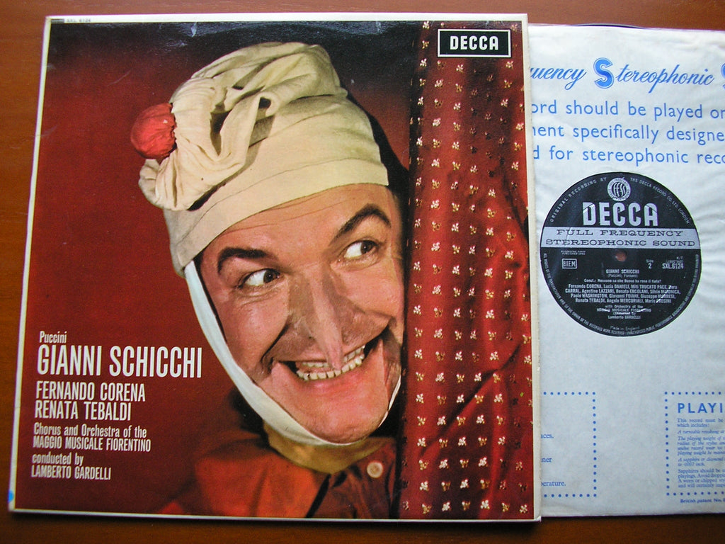 SXL 6124 PUCCINI: GIANNI SCHICCHI CORENA / TEBALDI / MMF / GARDELLI