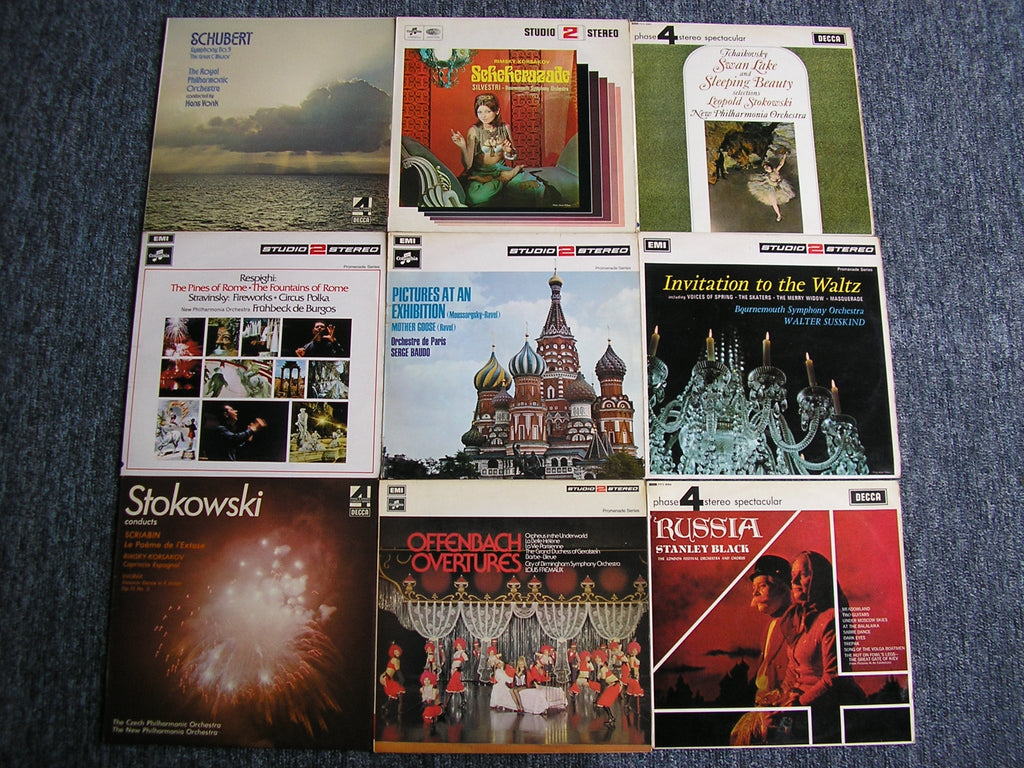 DECCA PFS PHASE 4 & EMI STUDIO 2 AUDIOPHILE COLLECTION  63 TITLES (65 LPs)