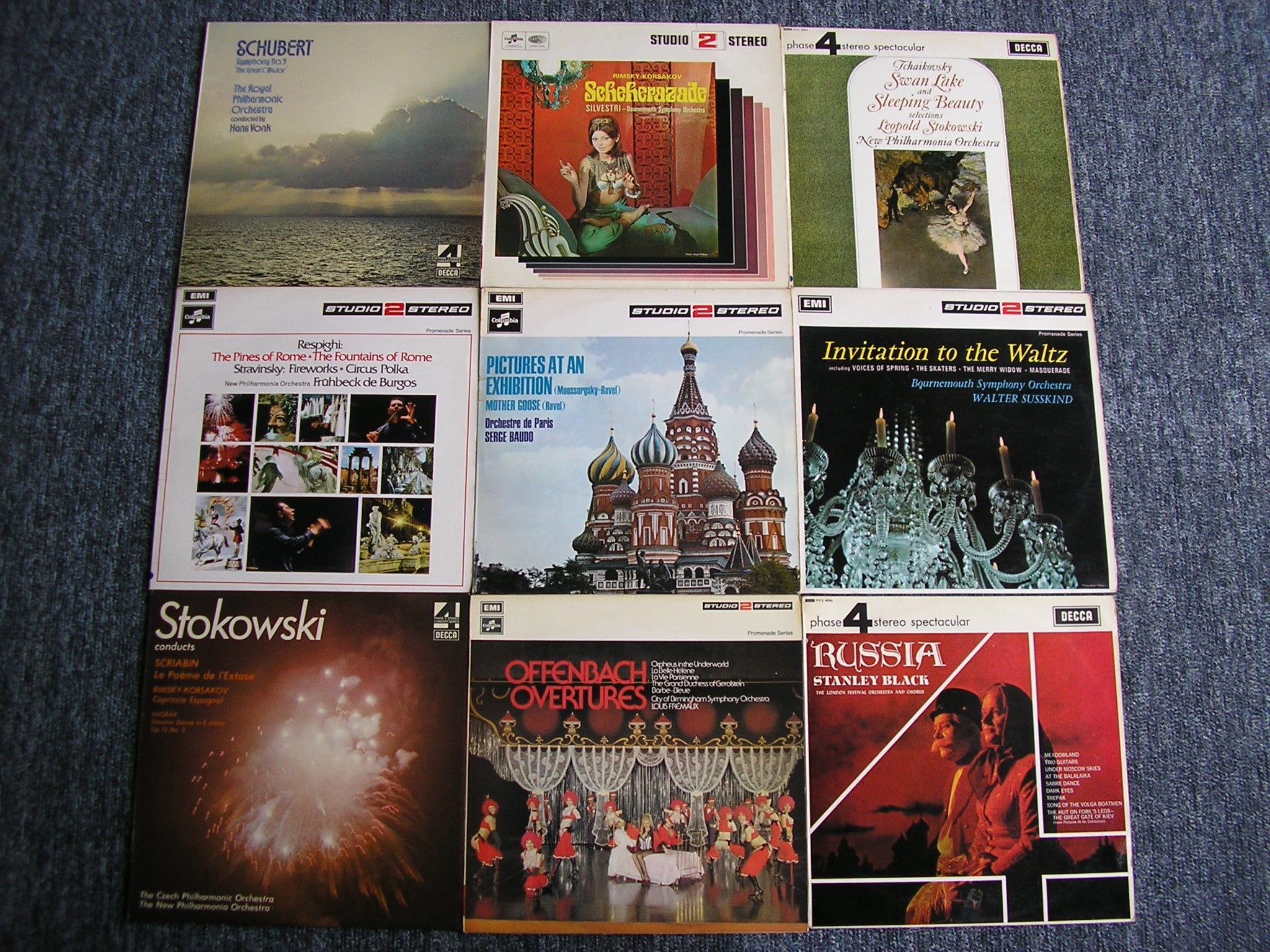 DECCA PFS PHASE 4 & EMI STUDIO 2 AUDIOPHILE COLLECTION  63 TITLES (65 LPs)
