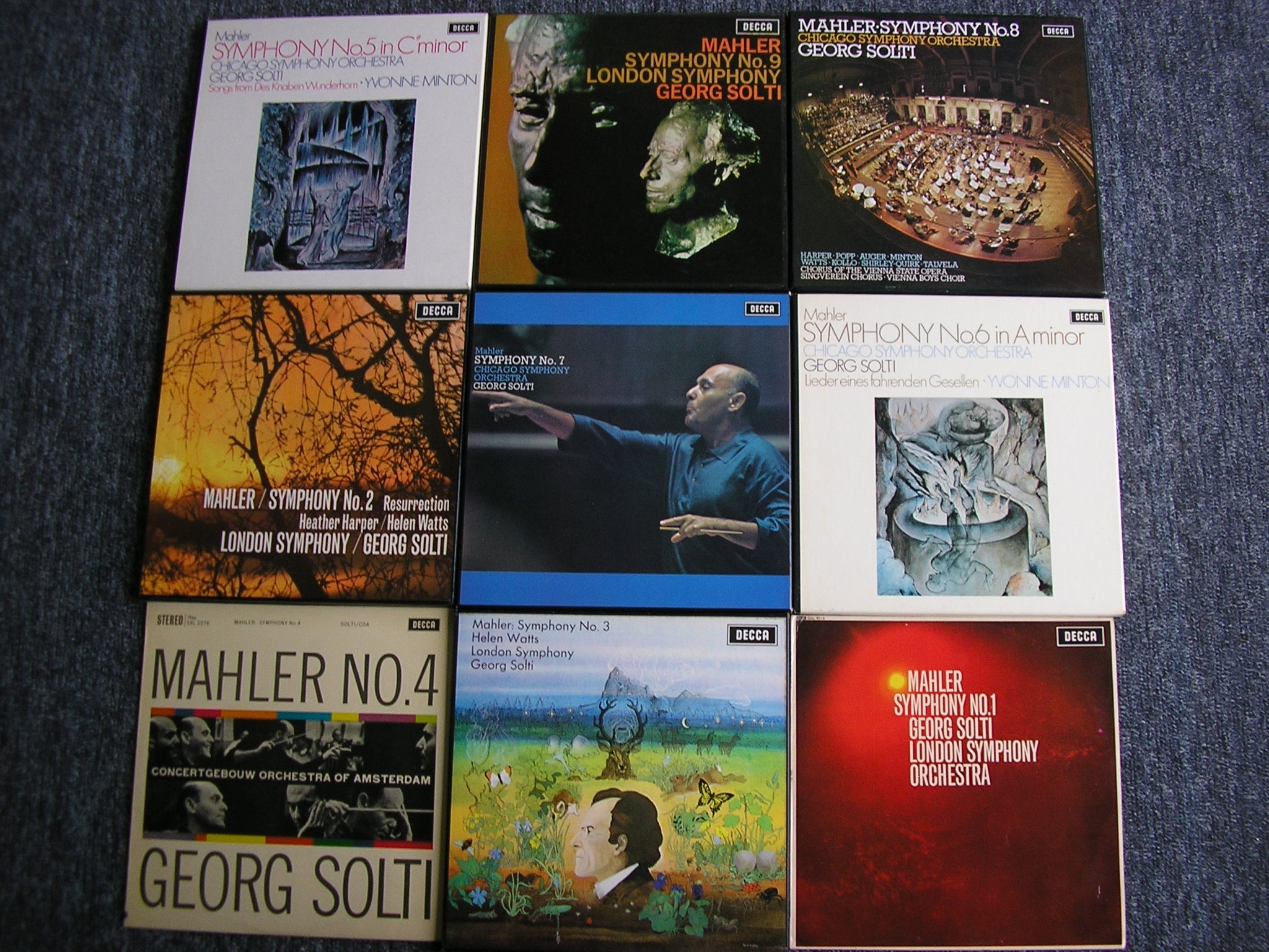 MAHLER: THE COMPLETE SYMPHONIES GEORG SOLTI / COA / LSO / CSO 16 DECCA