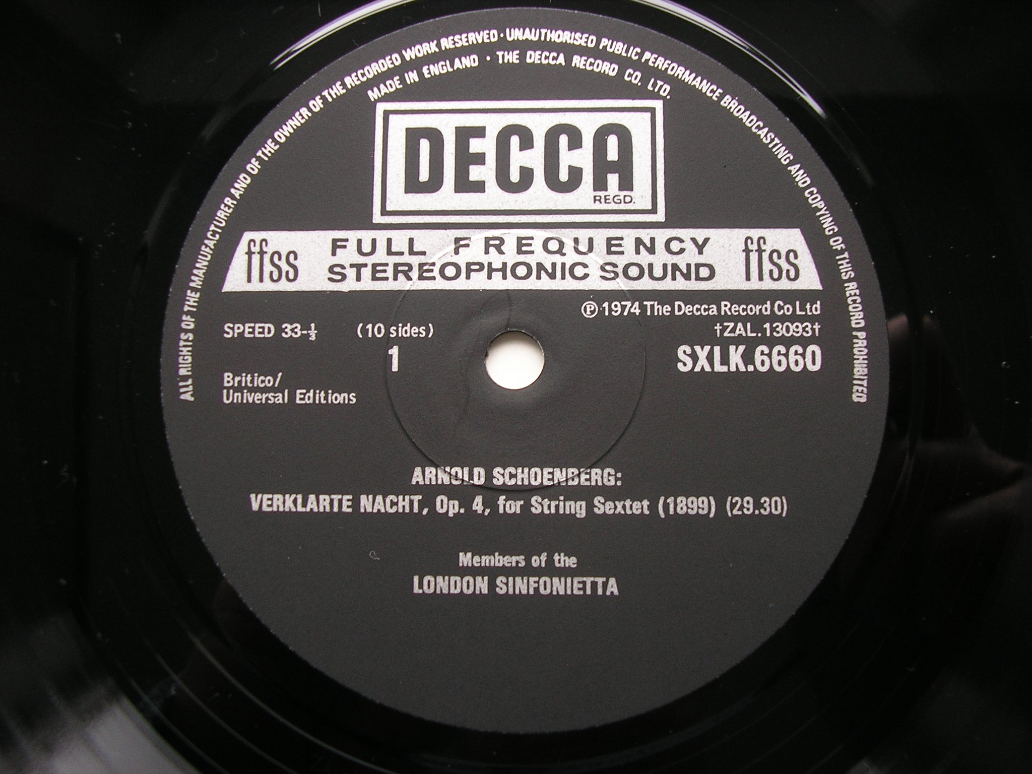 SXLK 6660 - 4 SCHOENBERG: COMPLETE WORKS FOR CHAMBER ENSEMBLE ATHERTON / LONDON SINFONIETTA