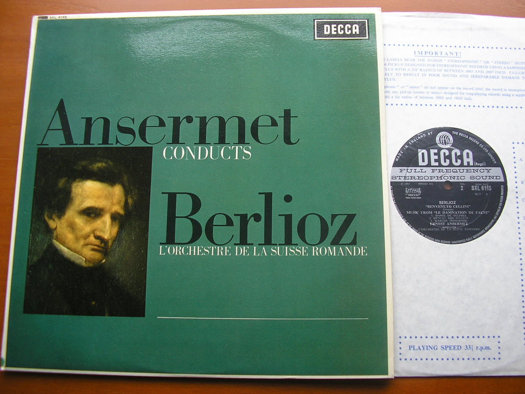 SXL 6165 ANSERMET CONDUCTS BERLIOZ: FOUR OVERTURES / LA DAMNATION DE FAUST excerpts ANSERMET / SUISSE ROMANDE