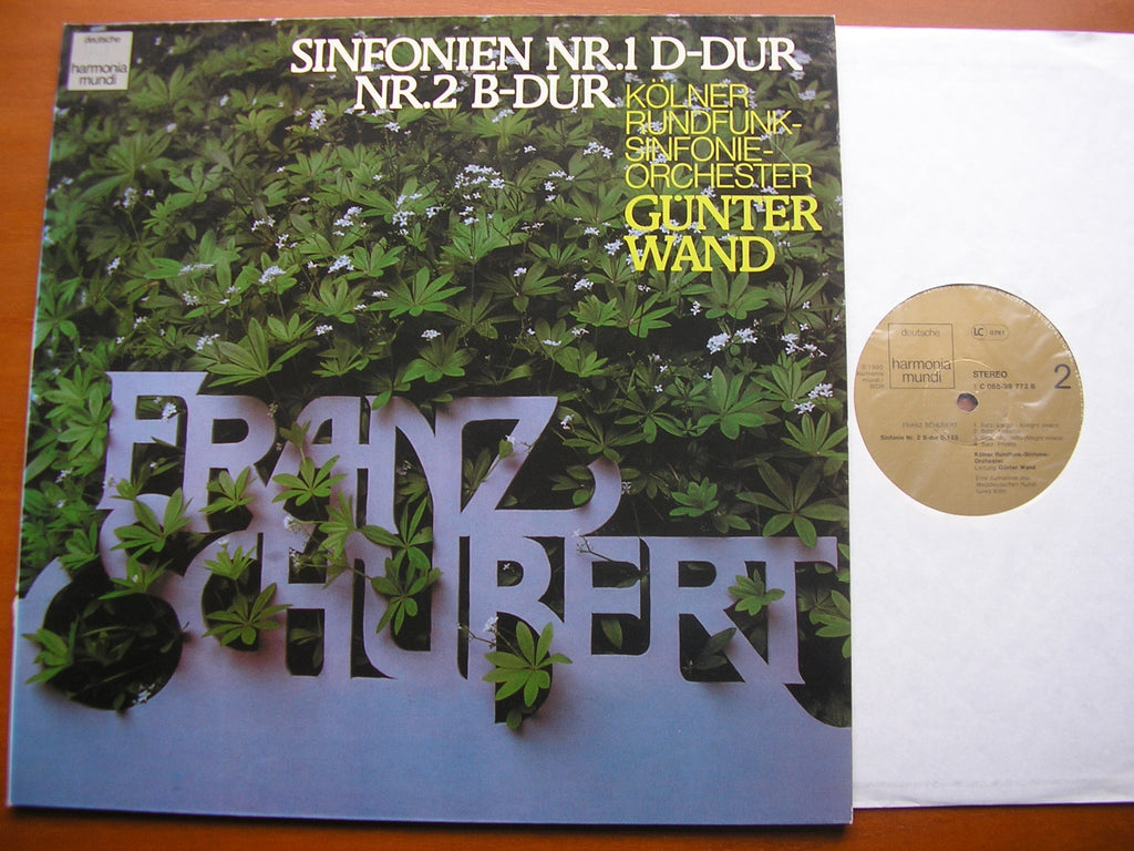 SCHUBERT: SYMPHONIES Nos. 1 & 2     WAND / COLOGNE RADIO SYMPHONY    065 99 772