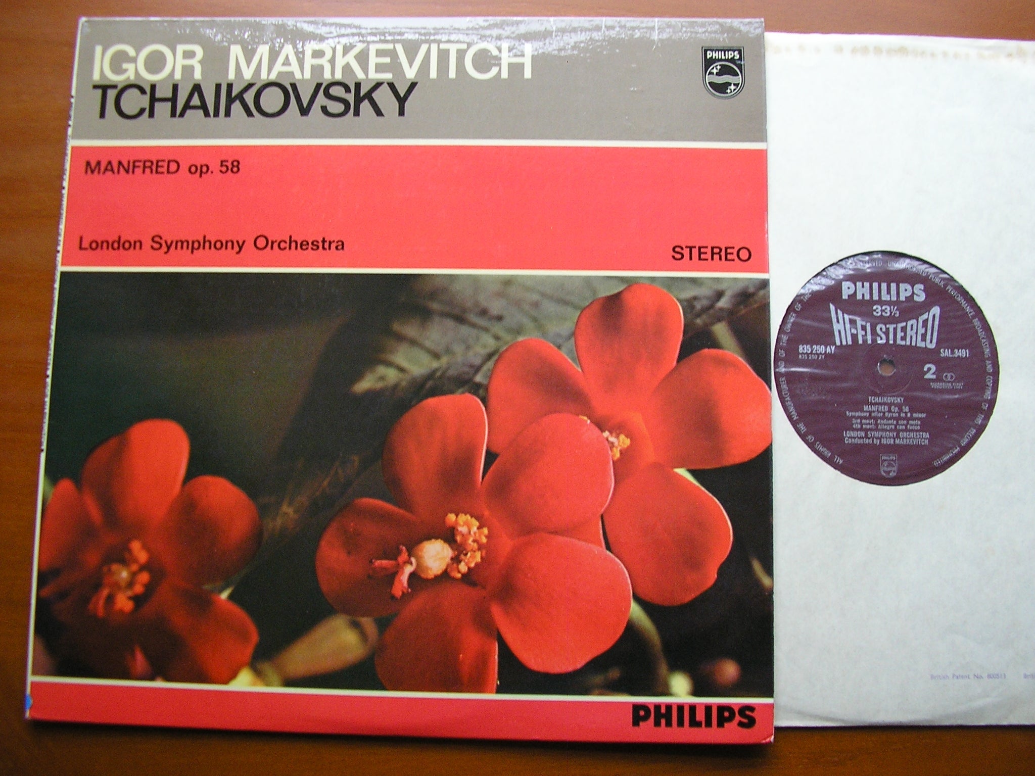 TCHAIKOVSKY: MANFRED     IGOR MARKEVITCH / LONDON SYMPHONY   SAL 3491